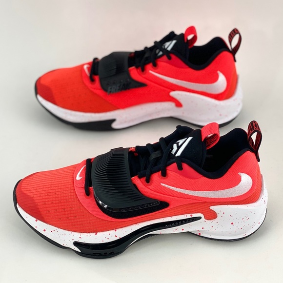 Nike Zoom Freak 3 TB Bright Crimson Men's Basketball Shoes Sneakers DA7845 600 - Picture 2 of 12